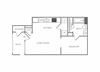 1 Bedroom A 1 Bath Floor Plan 1 Bedroom A 1 Bath Floor Plan at Ivy Hollow, Charlotte
